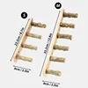 Bird Ladder Wood Bird Interactive Ladder Hone Claws Wooden Fork and Branch Stand Grinding Stick Climbing Toy Bird Accessories 2