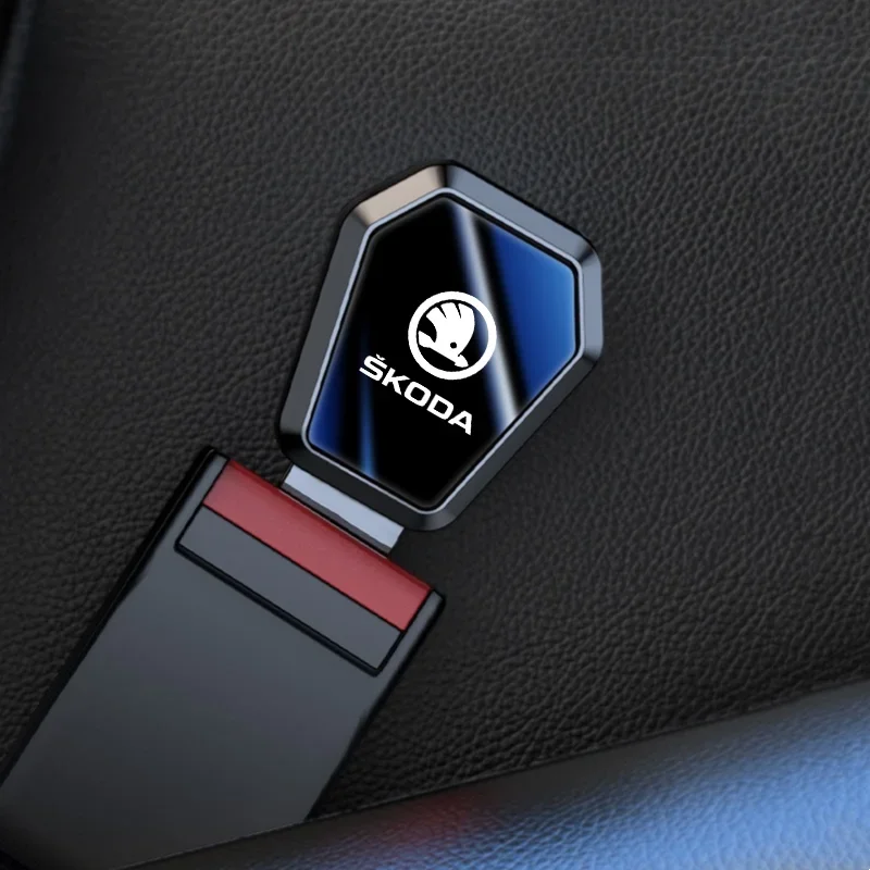 Car Safety Belt Extension Plug Buckle Seatbelt Clip Adjustable Extender For Skoda Octavia 2 3 Fabia Superb Rapid Kodiaq Karoq