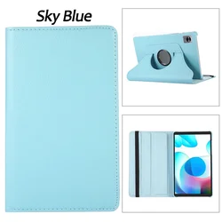 360° Rotating Leather Flip Cover for Realme Pad Mini 8.7 (Sky blue)