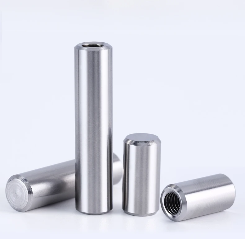 7pcs M4 inner thread pin 6mm OD dowel positioning pins 304 stainless steel cylindrical dowels