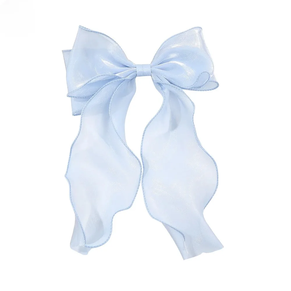 Elegant Pink and Purple Chiffon Bow Hair Clip – Perfect Gift Hair Accessory