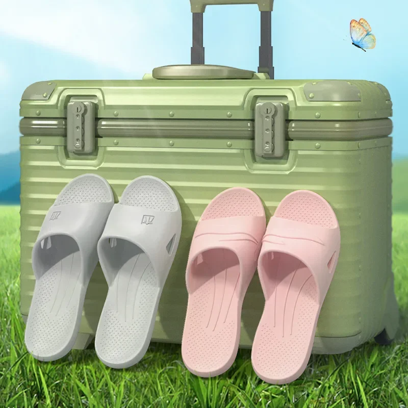 2024 New Foldable EVA House Slippers Portable Hotel Travel Slipper Bathroom Non-Slip Slides Home Indoor Flat Shoes for Men Womem 5