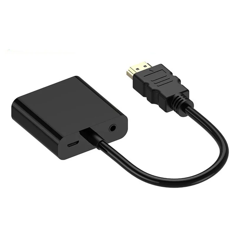 HDMI to VGA ̺  HD 1080p    ġ , Male to Female VGA 