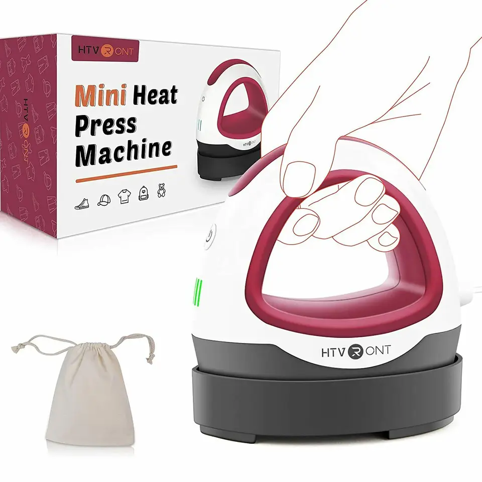 Cricut 2007468 Mini Heat Press for Vinyl Projects - Raspberry for