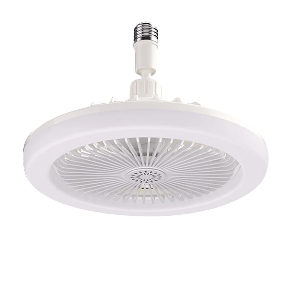 Atyhao Luz de ventilador de techo, lámpara LED E27 de 30 W, ventiladores de  techo silenciosos, luz LED ajustable para cocina, dormitorio, 85-265V