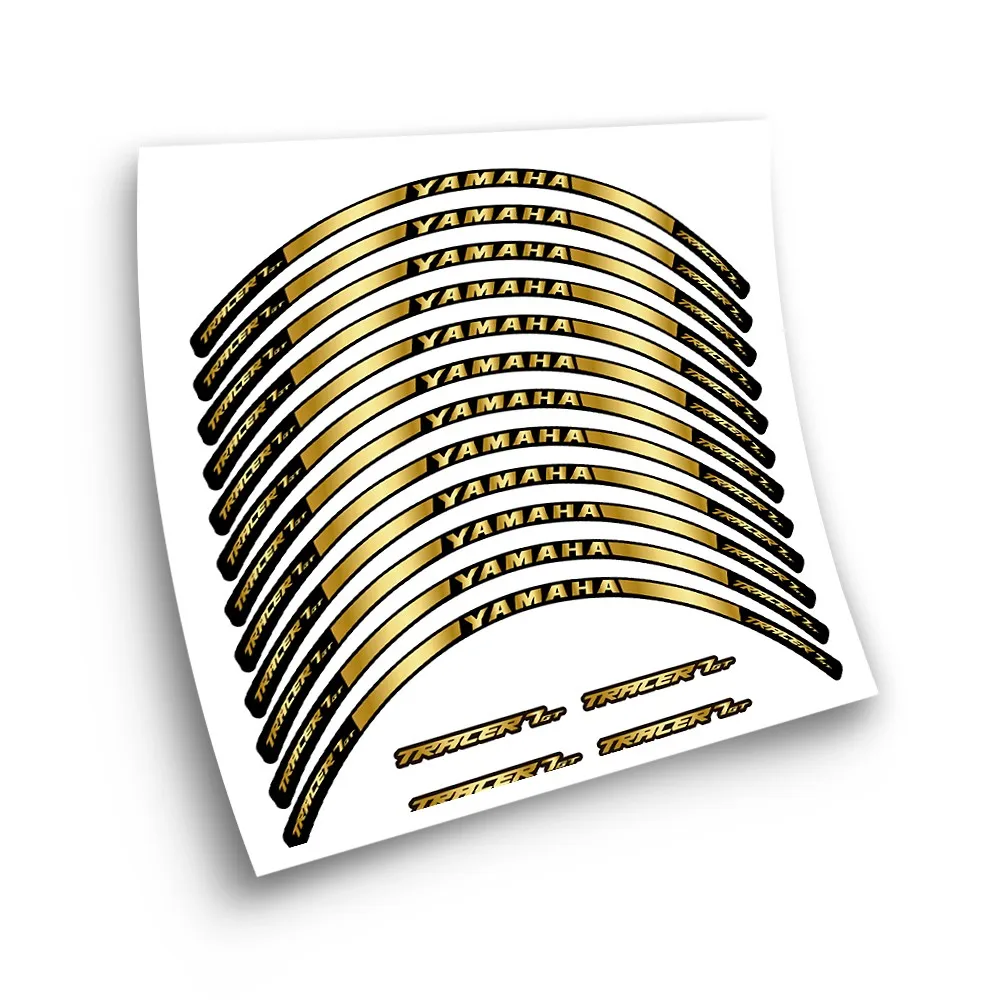 Kit Adesivo Compatibile Con Cerchione Moto Yamaha Tracer 7 Gt