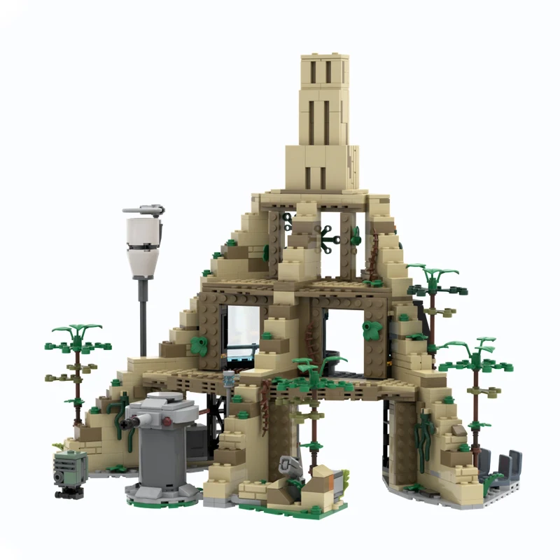 NEW 715PCS Famous star Movie MOC Rebel Temple Base model DIY creative ideas ChildToy BirthdayGift Buildingbricks Assembly Bricks