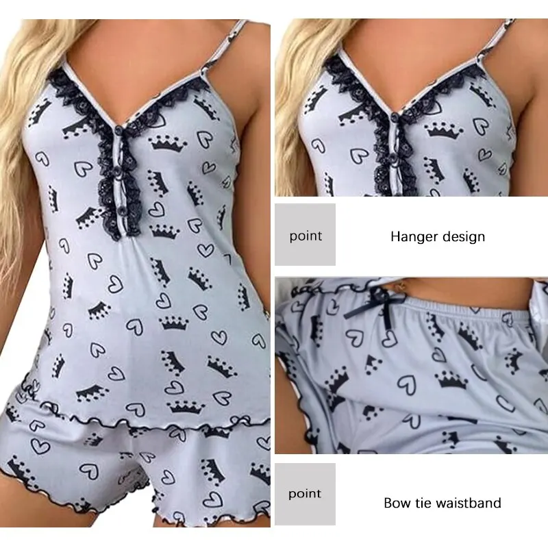 Ensemble pyjama sexy deux pièces pour femmes – Image 6