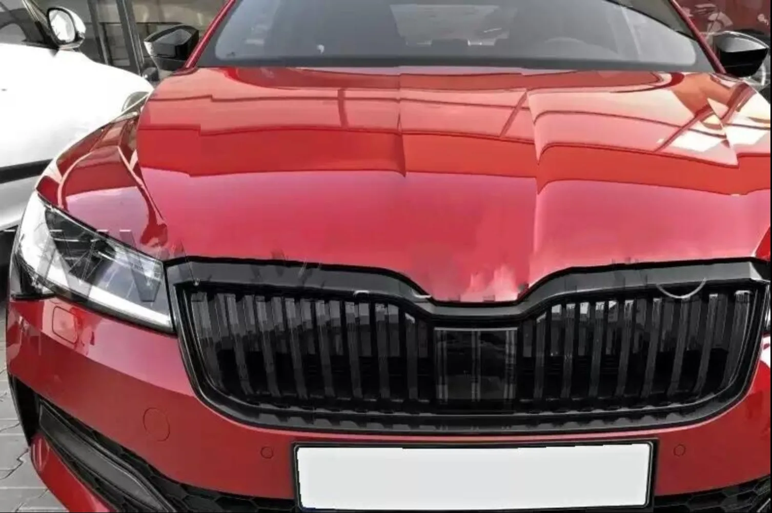 Front Bumper Grill Grille Mask Skoda Superb Acc 2019 Sportline Accessories Racing Grills - AliExpress