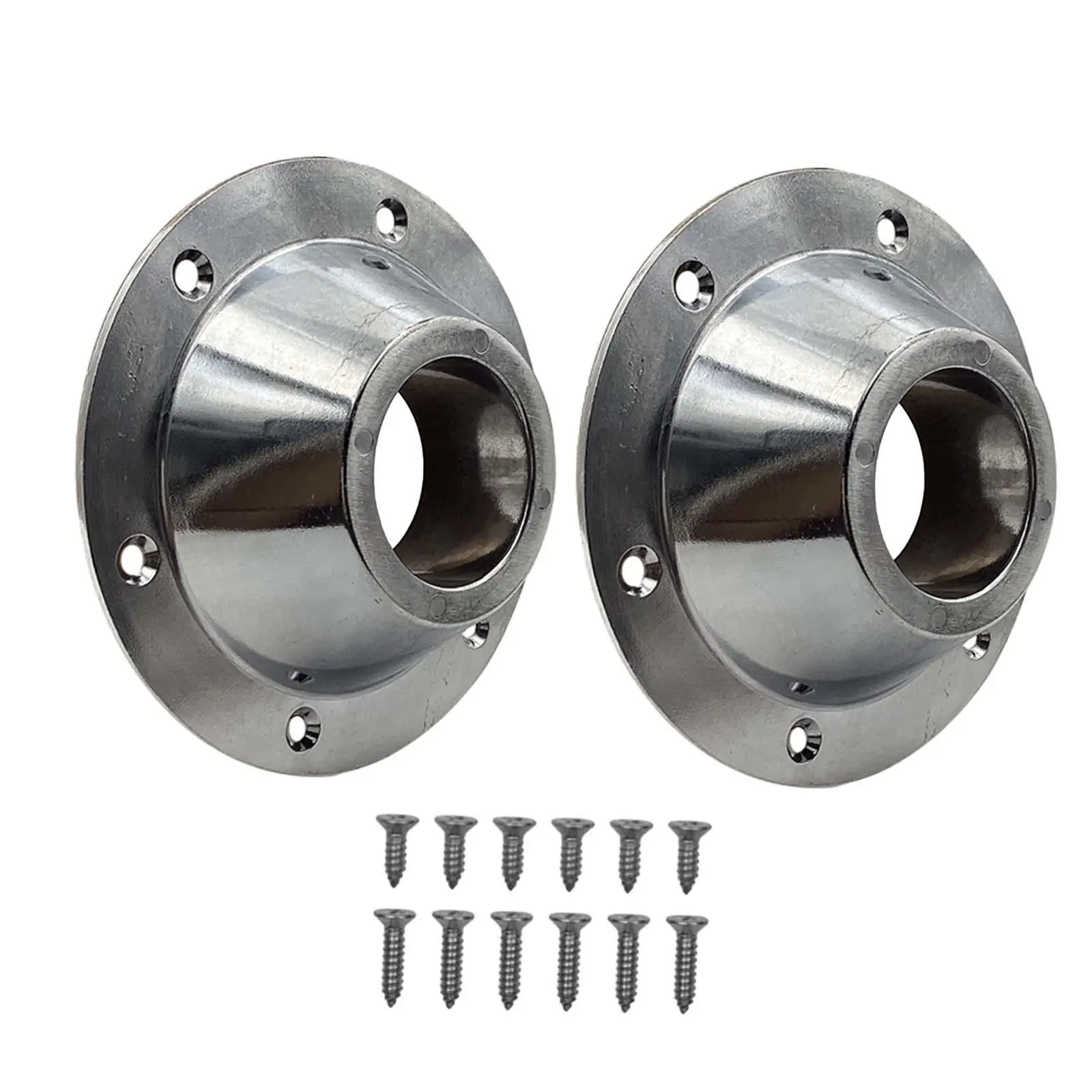 

2 Pieces Table Base Mount Base with Screws Pedestal Table Base Floor Mounting Base for Easily Install Stable Performance