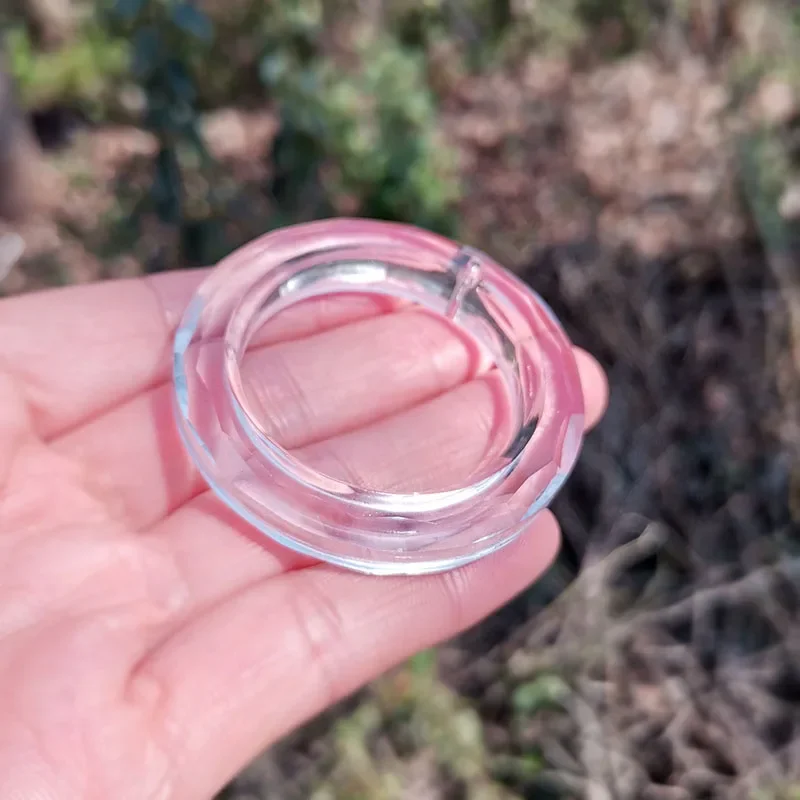 Clear Ring Circle Crystals Prism Glass Suncatcher Chandelier Prisms Parts Drops Hanging Crystals Sun Catcher Pendant