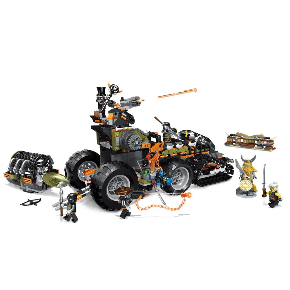 Briques de Construction Technic Compatible avec LEGO Technic - Voiture de Chasse avec 8 Figurines
