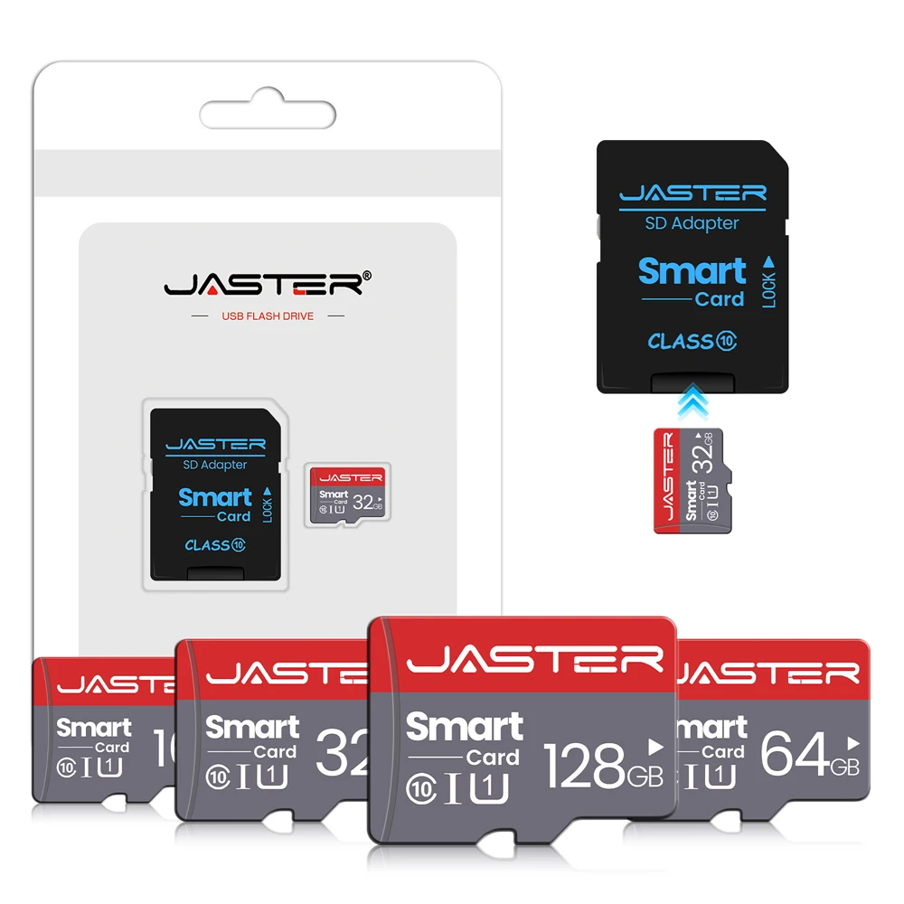JASTER Memory Card SD Class 10, High Speed TF Card Actual Capacity, 128GB 64GB 32GB 16GB 8GB, 100 PCS Lot - Image 5