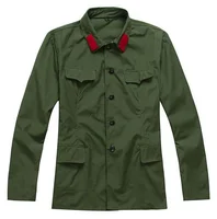Chinese Officer Mao Cadre Green Uniform Suit Costume Coat 1960‘s CN Army Cosplay Costume Prop for Men Women 2