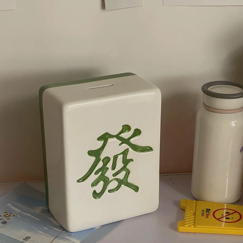 Modern Piggy Bank Ceramic Adults Design Creative Safe Piggy Bank Rectangle Living Room Uchas