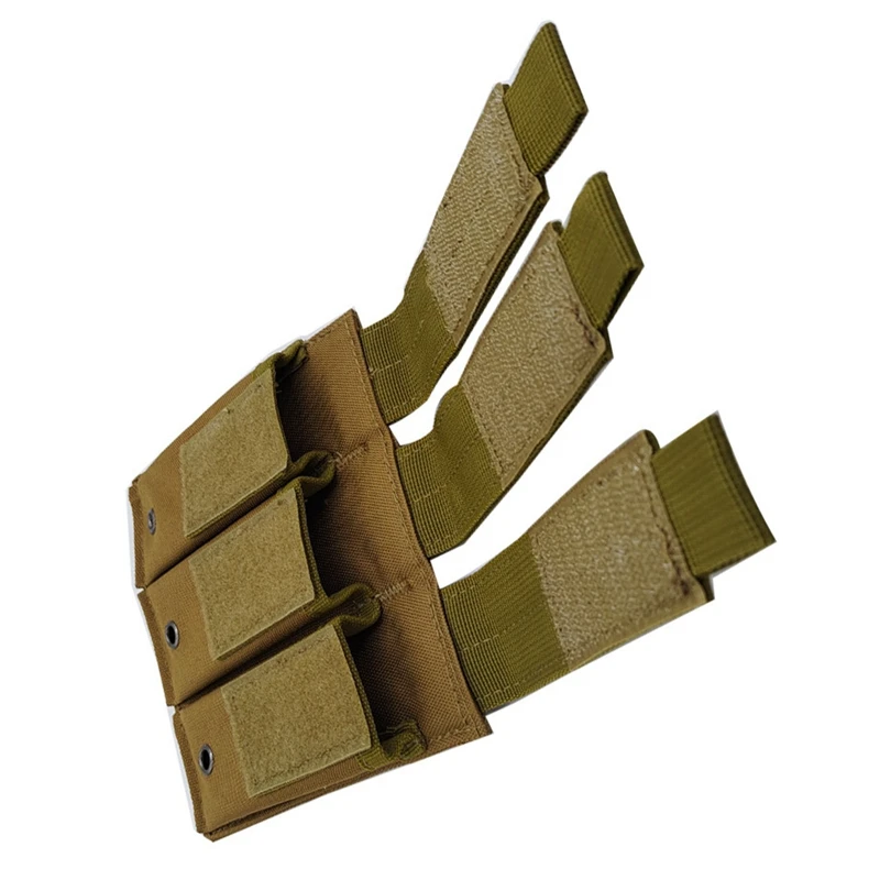Molle Tactical Triple Pistol Mag Pouch Outdoor Open-Top Single Double 9mm Magazintasche Halter Hülle für GLM1911 92F CZ75 – Detail 4