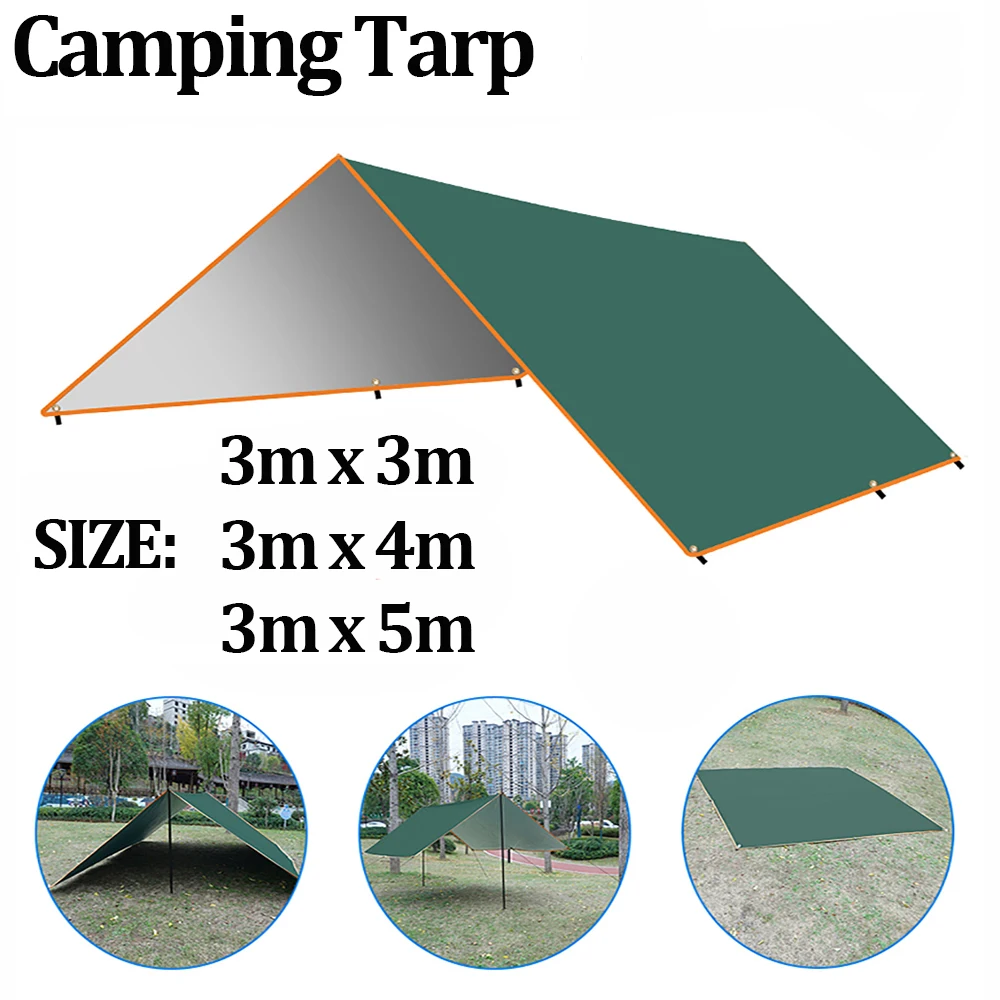 Outdoor Camping Tarp, Camping Tarpaulin Awning, Lightweight Uv