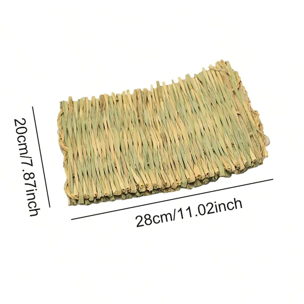 1pc-Rabbit grass mat, rabbit woven hay mat, small animal natural straw hamster resting cage mat
