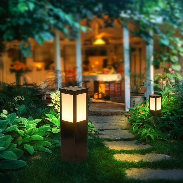 Kültéri Vízálló Ip65 Led Lámpa Vaspillér Kerti Út Négyzet Alakú Táj Fűnyújtó Lámpák Ac110V 220V Utcai Világítás - Image 2