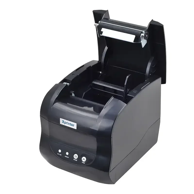 GlowMart X printer XP-370B Portable 80mm Paper Transfer Barcode Label Thermal Receipt Printer