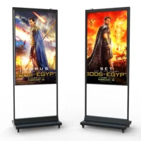 32 43 55 Inch 4k Semi-outdoor Poster Android Monitor Advertising Players Lcd Display Screen Shop Window Facing Digital Signage 1
