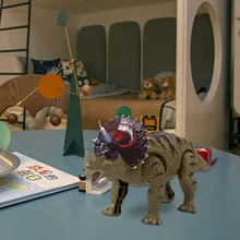 

Triceratops Toy Electronic Walking Dinosaur Toys Impressive Simulation Walking Sound Triceratops Model for Children Boys Girls