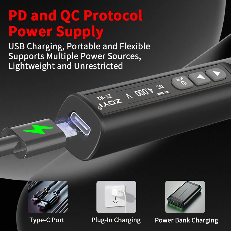 ZOYI N2 portable intelligent soldering iron + multimeter High power 65W adjustable temperature welding professional home 4