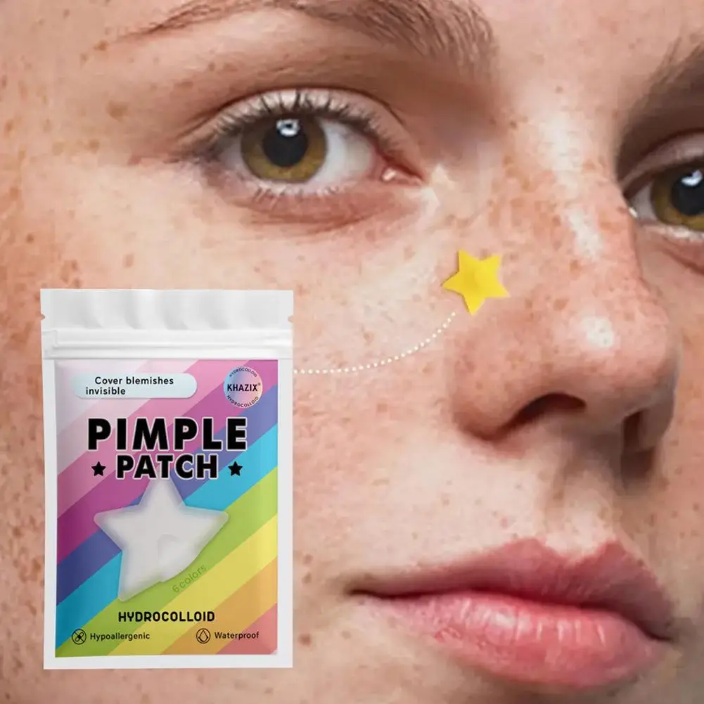 280pcs Hydrocolloid acne patches Colorful Star Invisible Pimple Removal Sticker Anti-Acne Spots Marks Concealer Makeup Tool