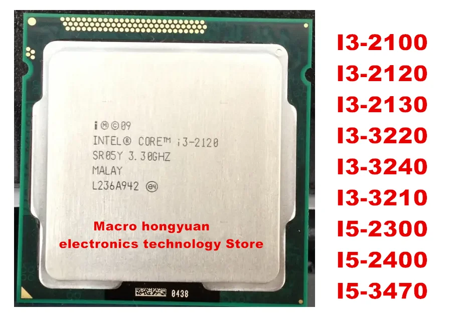 I3-2100 I3-2120 I3-2130 I3-3220T I3-3240T I3-3210 Chip Sciolto I5-2300 I5-2400 I5-3470 Cpu1155