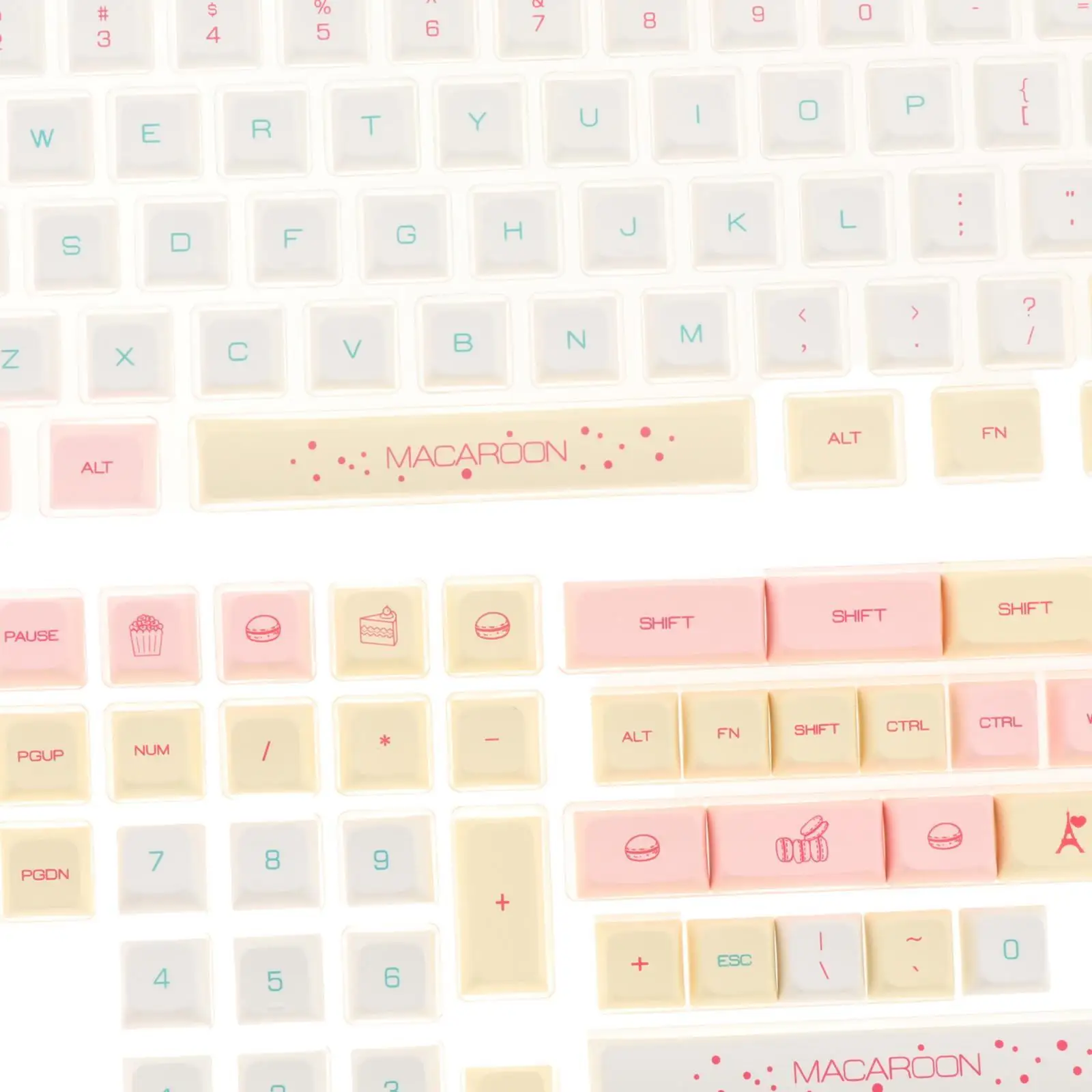 

131 Keys PBT Keycaps Macaron Theme XDA Profile For Cherry MX Switch
