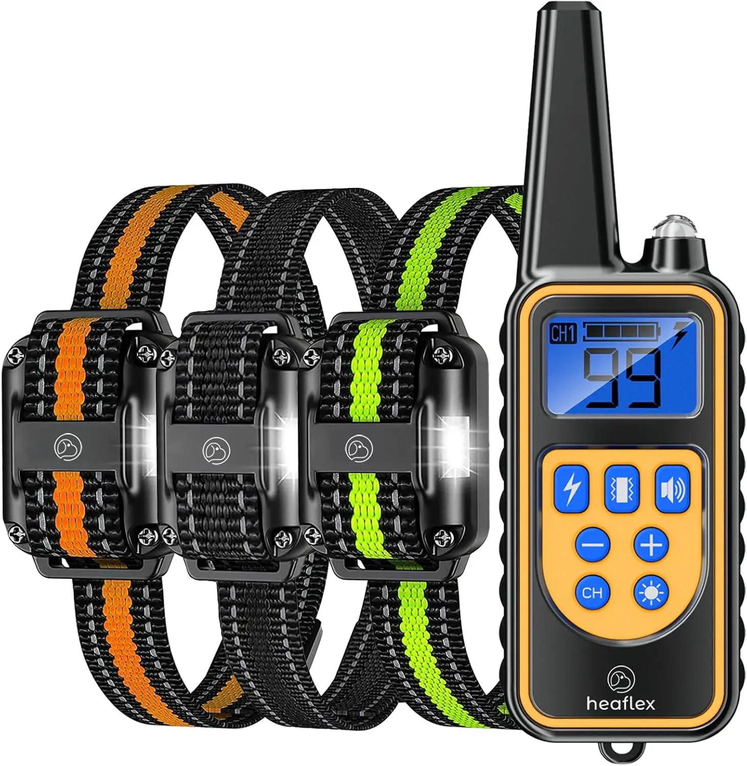 Dog training collar with remote receiver