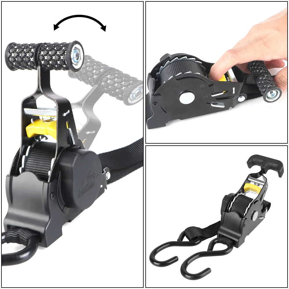 For Load Luggage Strap For Motorcycles Ratchet Strap Retractable Belts Ratchet Tensioner Belt Car Auto Straps Cargo Tape