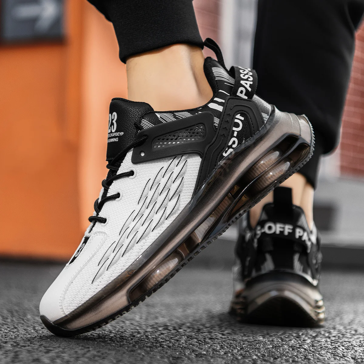 Men's Shoe Fashion Breathable Versatile Casual Men's Sneakers Rubber Soles Non-slip Wear Comfortable Outdoor Men's Safety Shoes 4