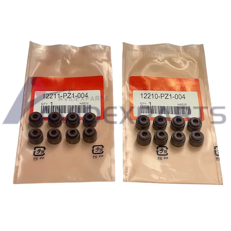 16pcs Valve Stem Oil Seal Kit 12210-PZ1-004 12211-PZ1-004 For honda Civic Accord car intake and exhaust valve oil seal