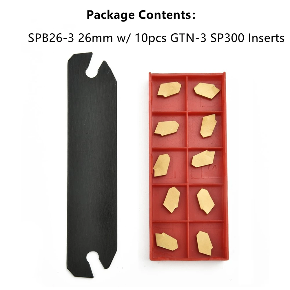 SPB26-3 Coupe Rainurage Lame De Séparation Porte-outil Tours Pour Le Travail Des Métaux Carbure CNC Coupe Or Outils à Main Tour Cutter