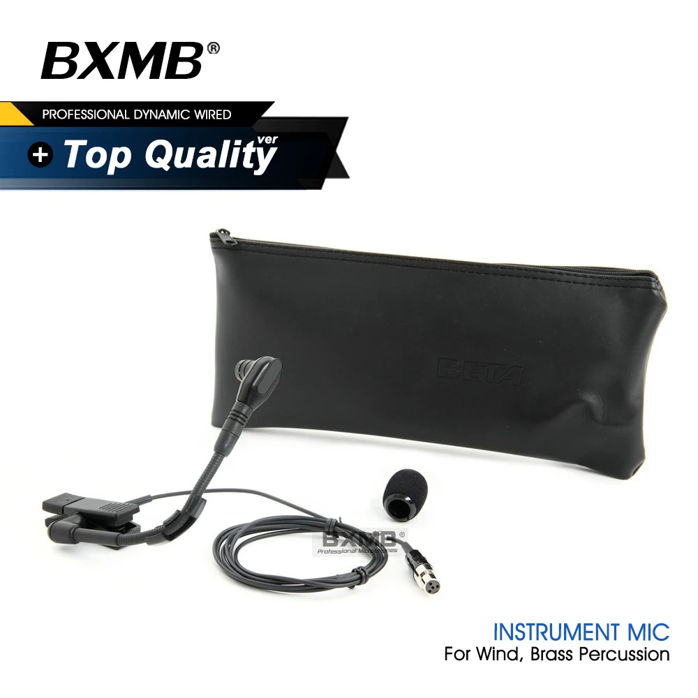 

Top Quality Professional WB98 Instrument Microphone BETA98 Gooseneck Mic 3 Pin XLR For Bodypack Transmitter Percussion