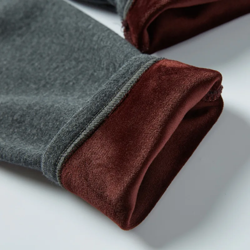 Winter Velvet Thick Thermal Underwear For Men Woman Winter Warm Casual O-neck Hight Stretch Long Johns Set Pajamas