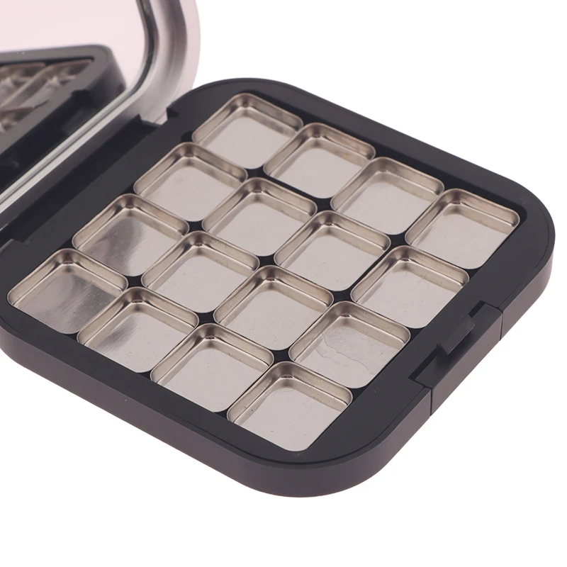 Matte Black Empty Magnetic Eyeshadow Palette, Refillable Makeup Case with Mirror and 16... - SKU MEP02156 - UGI Packaging