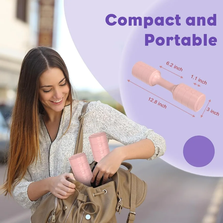 Adjustable Dumbbell Set of 2, 11Lb/Pair Weights Dumbbells for Women, Each 2.2lb, 3.3lb, 4.4lb, 5.5lb Hand Weights Set for Home G