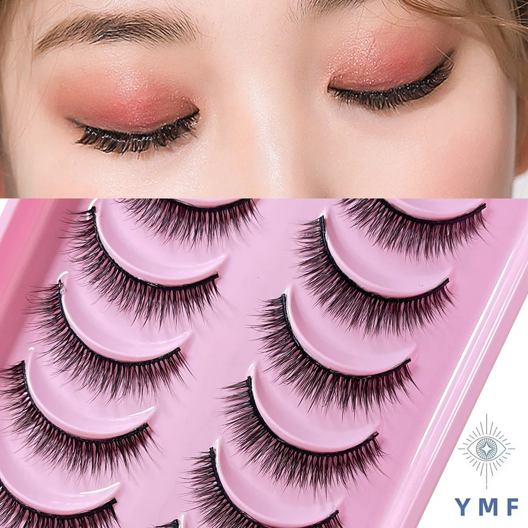NewEyeLashes510pairs5DFauxEyelashesWingedFluffyFakeLashes