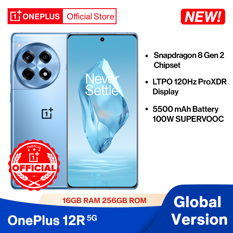 World Premiere OnePlus 12R Global Version 16GB 256GB Snapdragon 8 Gen 2 120Hz ProXDR Display 100W SUPERVOOC 5500mAh Battery