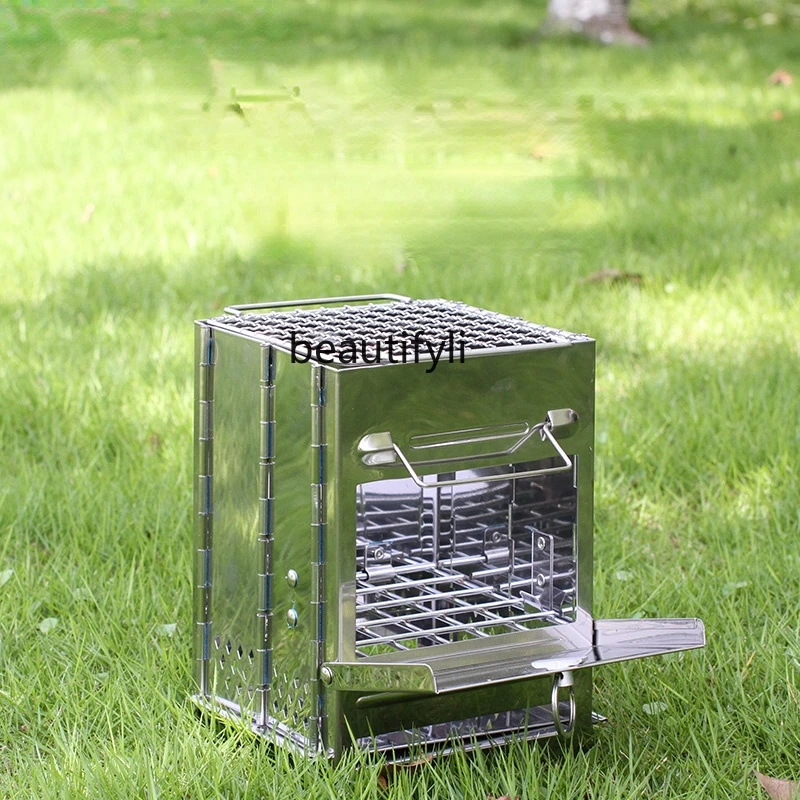 GY Outdoor Wood Stove Picnic Barbecue Stove Portable Windproof Charcoal