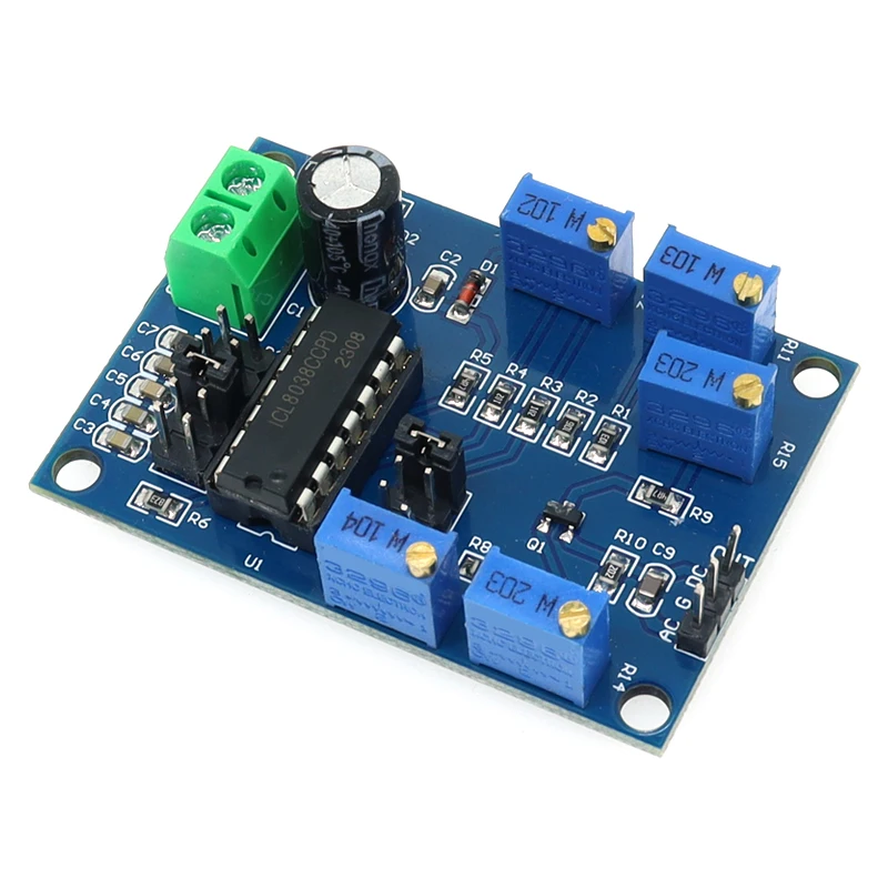 ICL8038 Waveform Signal Generator Sine Triangle Square Wave Module 10Hz-450KHz Medium and Low Frequency Signal Source 12V to 15V 6