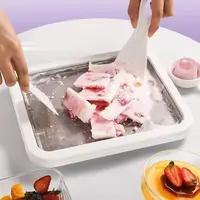Multifunctional Rolled Ice Cream Maker Cold Sweet Fried Ice Pan DIY Household Frozen Yogurt Maker for Homemade Stir Fry Ice Tray 1