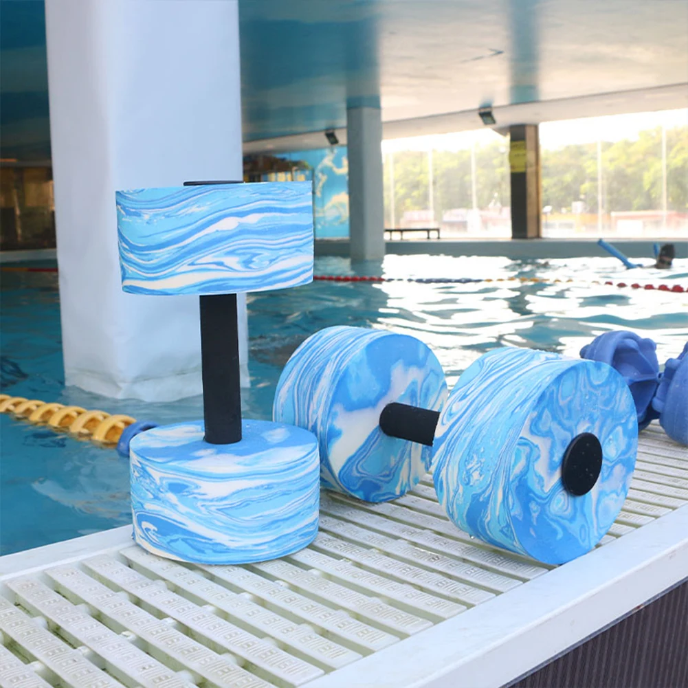 2Pcs Water Dumbbells Water Aerobics Workout Set Quick Dry Aquatic Exercise Dumbbell Set for Fitness Workout
