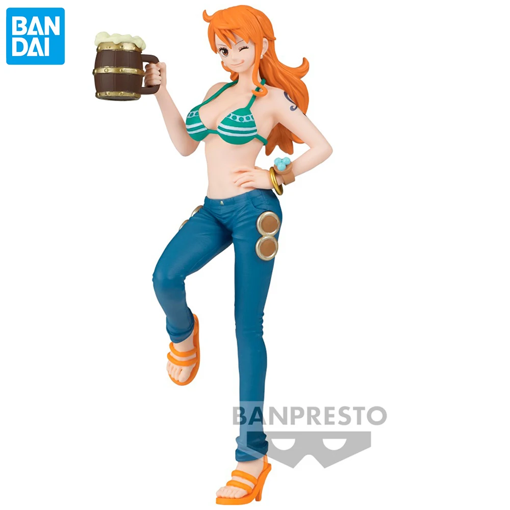 

Original New Banpresto One Piece It's A Banquet!! Nami 16cm Anime Action Figure Collectible Excellent Model Ornament Toys