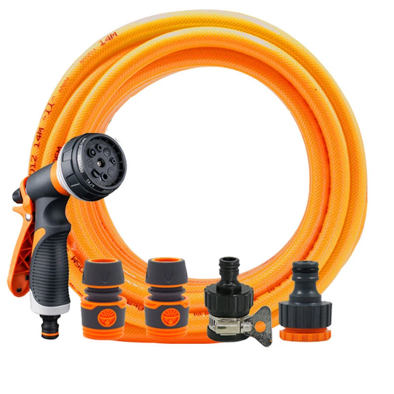 10m15m20mDurablePVCGardenHoseSetFlexibleGardenHosewith8