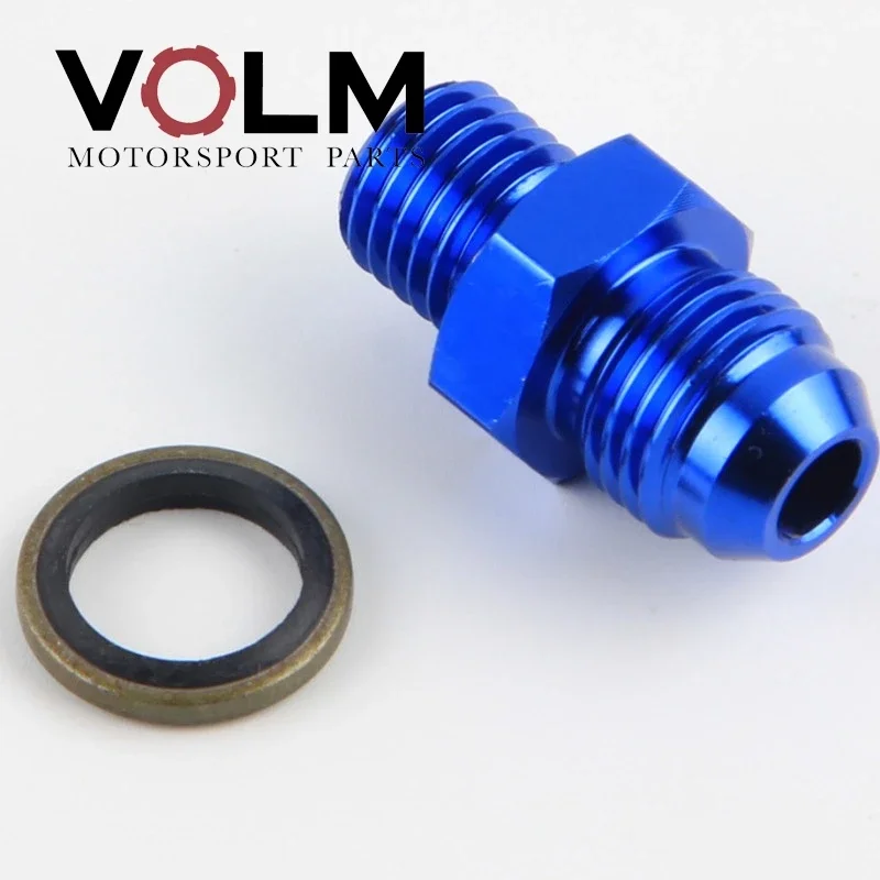 AN6 AN8 AN10 M14 M16 M18 Straight Male Flare Union Fuel Oil Air Hose Fitting Adapter,hose end fitting adapter,fuel adapter fitting