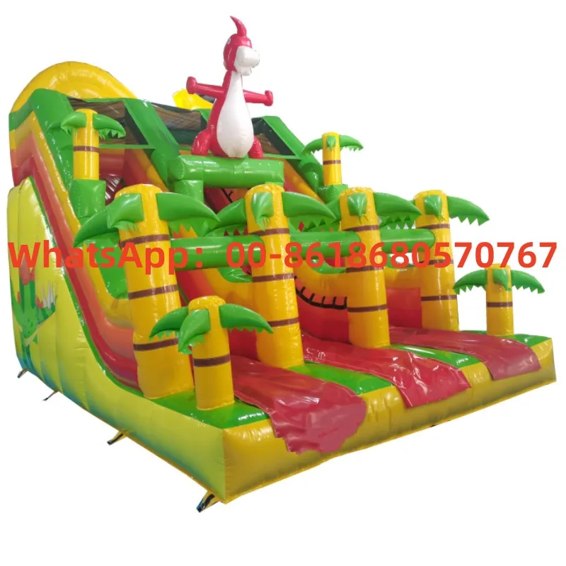 

Outsourced Business Rental Dinosaur Theme Inflatable Slide Combination Castle YLY-06