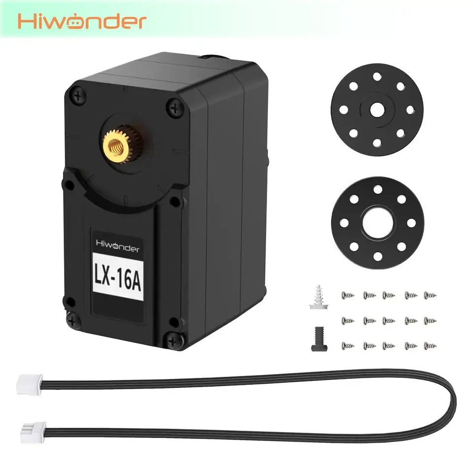 Hiwonder LX-16A Serial Bus Servo 20KG Dual-Shaft Digital Servo with LED Indicator Warning for Robots image 1